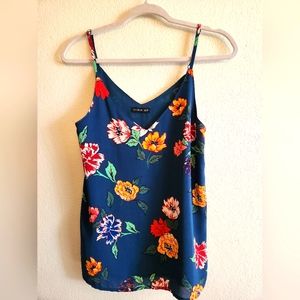 Floral cami with adjustable straps